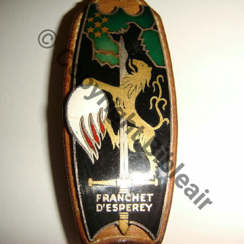 ESM ST.CYR  1955.57 FRANCHET D.ESPEREY  DrP Dos lisse grave SANZ. FREING Src.flob92 50Eur07.20