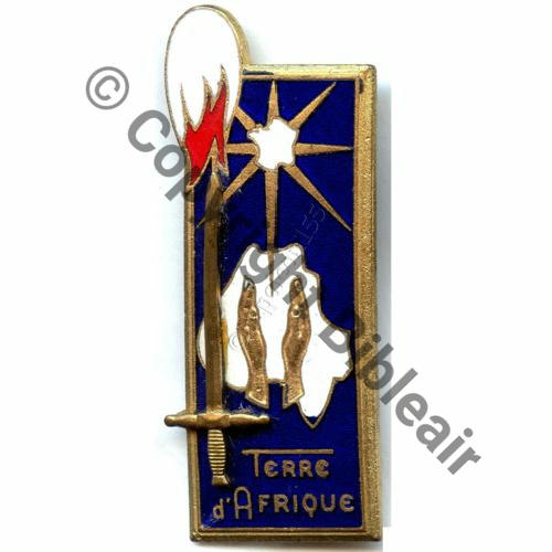 ESM ST.CYR  1957  TERRE AFRIQUE 1957.59  DrP 2Anneaux Dos lisse irreg Src.STELLA 78EurInv