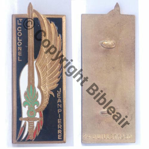 ESM ST.CYR  1959.61 LCL JEAN PIERRE 1er modele EPEE PLATE  SM 2Anneaux Dos lisse irreg 24 JUILLET 1960 en relief Src.roxhan888 MAP149Eur 