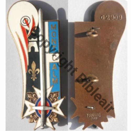 ESM ST.CYR  1980.82 G2909 GENERAL MONTCALM  FRAISSE 2Anneaux Dos lisse Src.roxhan888 PV30Eur 