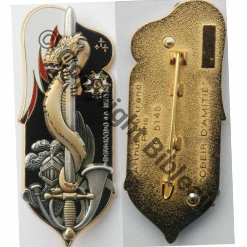 ESM ST.CYR  2009.12 G5145 CAPITAINE DE CACQUERAY  AB.P Griffes et butees Dos irreg scintillant  Src.roxhan888 PV34Eur 