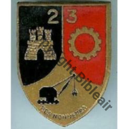 BAT  23eBAT GENIE ALGERIE  G1080..  DrP+Past Dos lisse irreg  Src.dixmude 16EurInv 