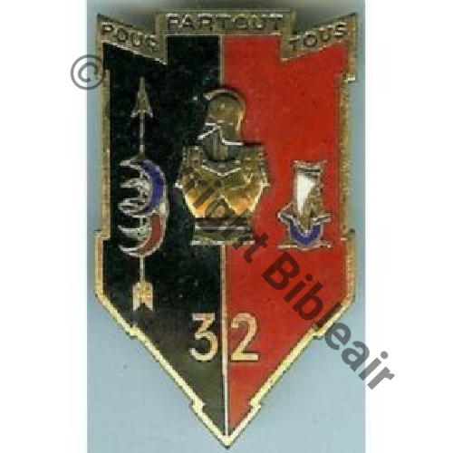 BAT  32eBAT GENIE ALGERIE  G...  DrP+DPast Guilloche  Src.dixmude 12EurInv 