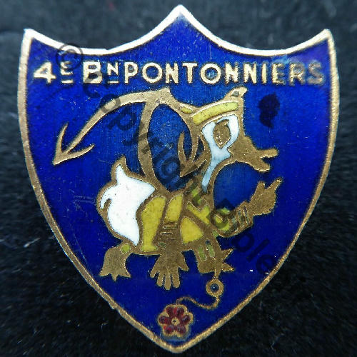BAT  4eBat PONTONNIERS  SM Bol fenetre Dos lisse irreg Src.centgardes 350EurInv 