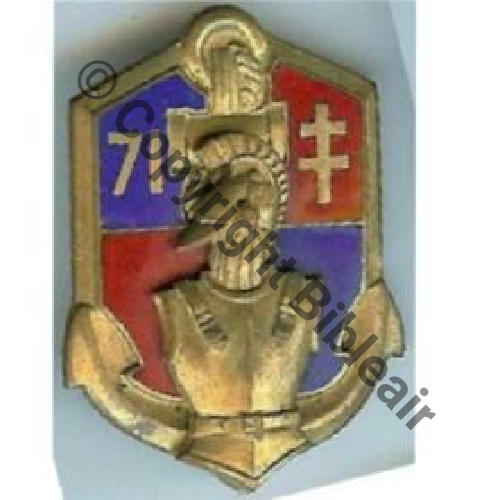 BAT  71eBAT GENIE ALGERIE    AB.P 2Anneaux Chevrons SNH Src.dixmude 20EurInv 