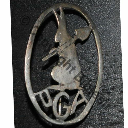 PAG  PARC ARME GENIE LAPIN TRIMARDEUR TETE A GAUCHE SM Epingle soudee Dos lisse irreg Src.nicolas.dugougon 138Eur03.15