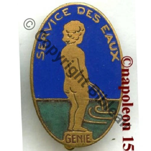 SERVICE DES EAUX GENIE  AB SM Past AB RENNES Poinconnee Dos lisse irreg scintillant Src.STELLA 79Eur04.13 