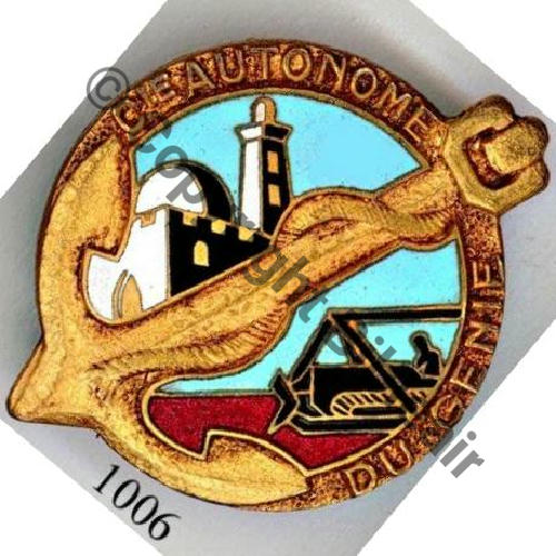CAG  Cie AUTONOME GENIE  DrP Bol Dos lisse Embouti Sc.SEGALEN MAP85Eur 