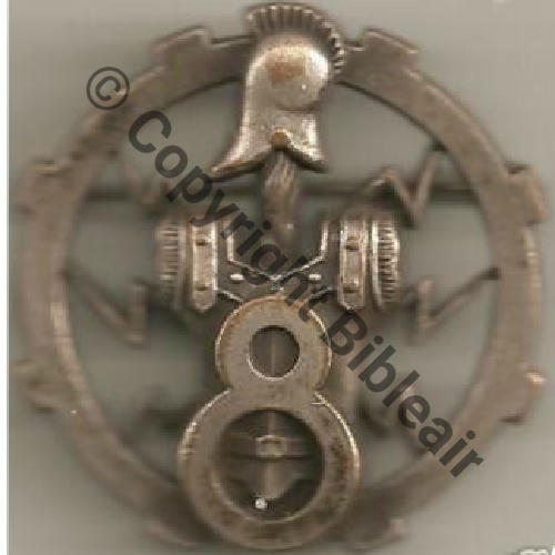 MAGINOT 8eRgt SAPEURS TELEGRAPHISTES  AB.P Dep Eping bascule Dos lisse irreg Embouti Sc.67iml MAP30Eur