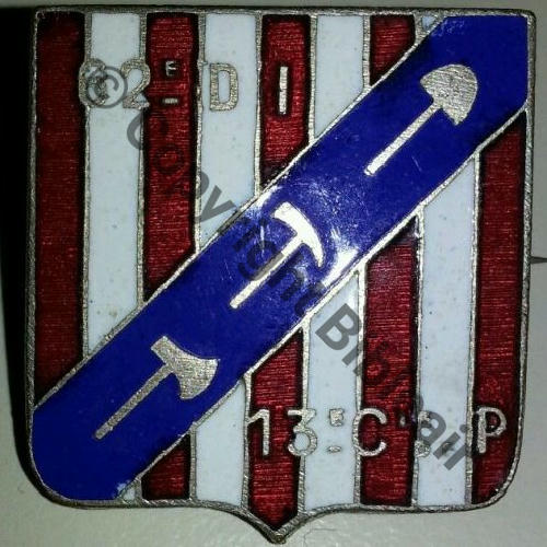 CP  13eCie PIONNIERS 62eDI SM Eping bascule Dos lisse irreg Src.dannydunkan 620EurInv 