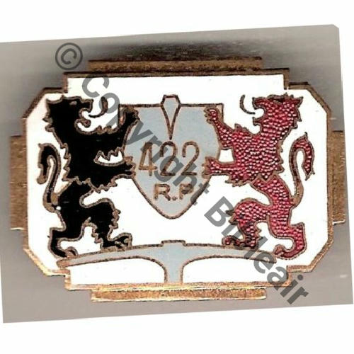 RP  422eRgt PIONNIERS 1eBat A.AUGIS ST BARTH 3Li  Dos martele Src.mian04nou PV60Eur