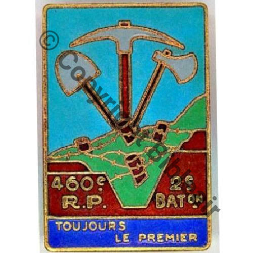 RP  460eRgt Pionnier 2eBat  SM Bol fenetre allonge Dos irreg scintillant Sc.SEGALEN MAP19Eur 