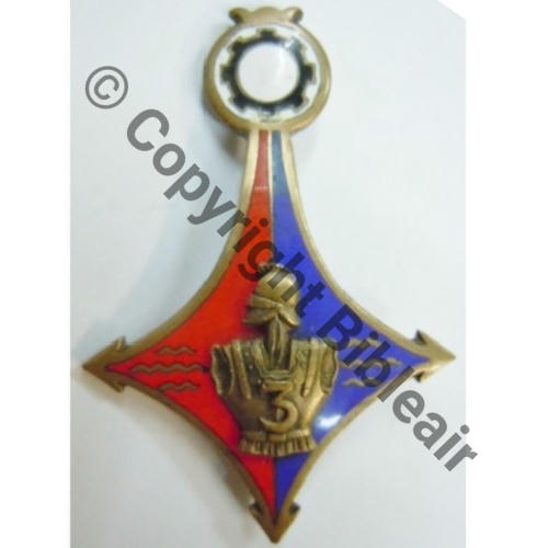 SAHARA  3eBat GENIE CHOBILLON SM Past CHOBILLON poinconnee Dos lisse irreg Src.leberetvert PV90Eur12.12 