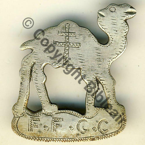 FFCC FREE FRENCH CAMEL CORPS  Fab LOC Eping bascule soudee Dos lisse irreg No12 Src.BARTLETT 750EurInv 