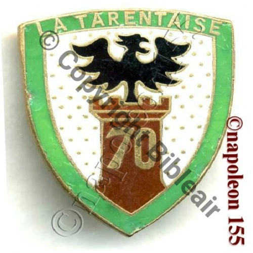 BAF  70eBat ALPIN FORTERESSE  AB.P Past RENNES poinconnee Dos lisse  Sc.STELLA