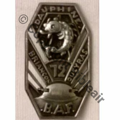 BAF  72eBat ALPIN FORTERESSE A.AUGIS.. ou AB Bol Pastille Dos lisse Embouti Src.cherchepatator  66Eur12.13 