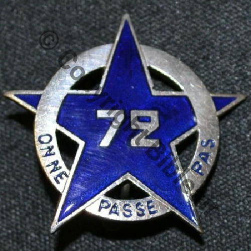 BAF  72eBat ALPIN FORTERESSE AB SM Bol Pastille AB RENNES et poinconne Dos lisse irreg Src.dannydunkan 999EurInv 