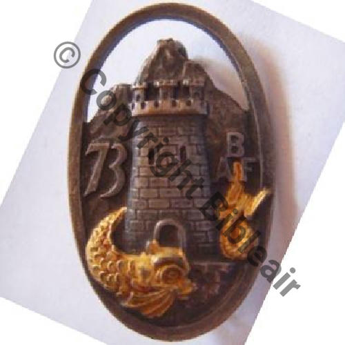 BAF  73eBat ALPIN FORTERESSE  AB.P Dep Bol poinconne Dos lisse Sc.quivivefrance 70Eur11.07