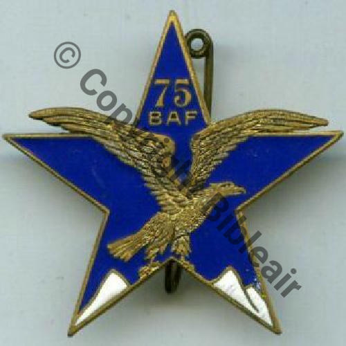 BAF  75eBat ALPIN FORTERESSE Section Eclaireurs skieurs  DrPN Bol Dos lisse Sc.BARTLETT 81Eur02.08