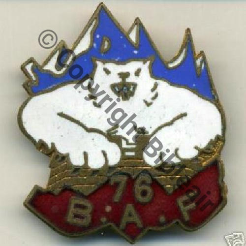 BAF  76eBat ALPIN FORTERESSE  LIGNE MAGINOT  CHERON ROYER SM Past  Src.agn1402 805Eur10.07