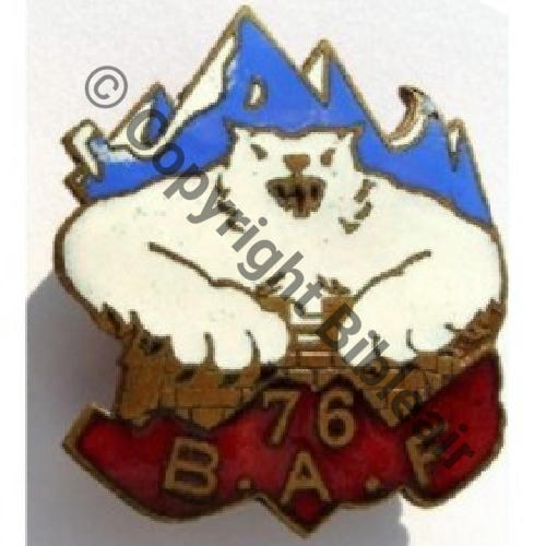 BAF  76eBat ALPIN FORTERESSE  LIGNE MAGINOT  SM Bol fenetre Embouti Src.dannydunkan 505Eur06.13 