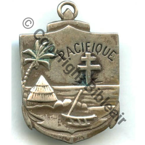 BIMP  Bat Inf Marine du Pacifique ARGENT  Fab LE CAIRE Eping bascule Dos lisse irreg Src.STELLA 111Eur12.08 