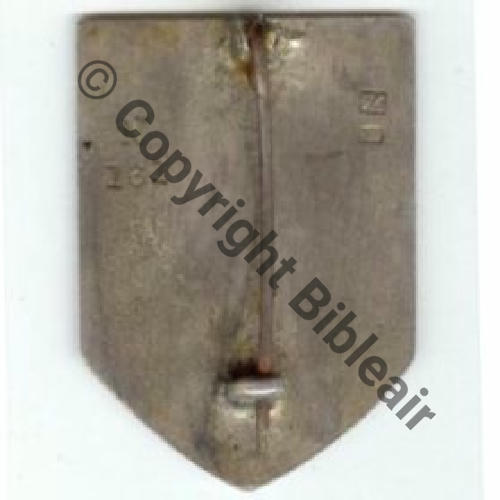 BM AEF  1eBat MARCHE AEF  Fab DAMAS  Eping bascule Dos lisse irreg No N161 2Poincons 36x20mm Src.yfick-17 654Eur11.15 VERSO