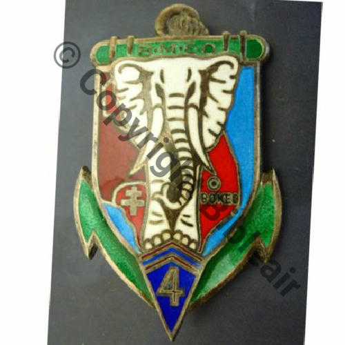BMEO  4eBat MARCHE EXTREME ORIENT  DrPNOM Tuyau baionnette Guilloche Grave ARGENT +Poincon Src.ledemisolde MAP325Eur 