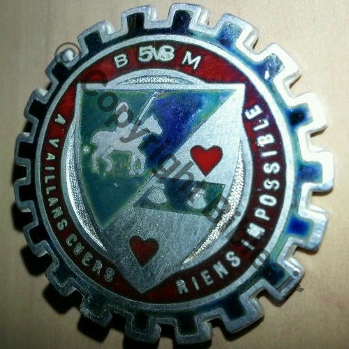BMIT  58eBAT MITRAILLEURS Argente  DrBer Eping nourrice  Dos lisse ARGENT Src.dannydunkan 45EurInv 