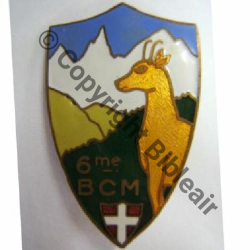 BMIT  6eBat CHASSEURS MITRAILLEURS  A.AUGIS ST.BARTH Bol allonge Granuleux Sc.leberetvert 220EurInv