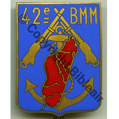 BMM  42eBAT MITRAILLEURS  MALGACHES Gd modele Dore  MORET Fbg Temple  Dos lisse Src.grandspins13 PV720Eur