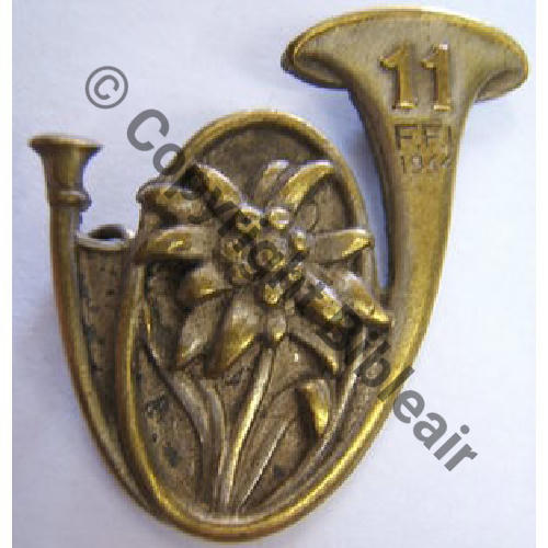 11eBCA FFI 1944  SM 2Anneaux Dos irreg Embouti Sc.leberetvert 700EurInv