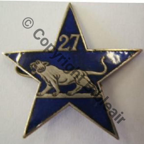 27eBCA Section Eclaireurs Skieurs AB.P Bol Poinconne chevrons  Sc.LEBERETVERT 79EurInv 