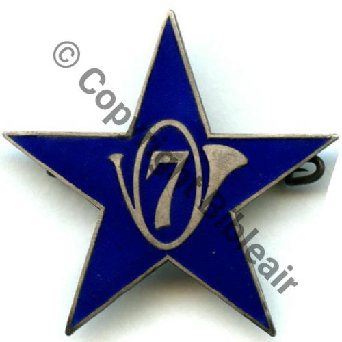 7eBCA Section Eclaireurs Skieurs AB.P Dep Poincon Past AB RENNES Poinconne Dos irreg avant ww2  Sc.STELLA 321Eur02.09 