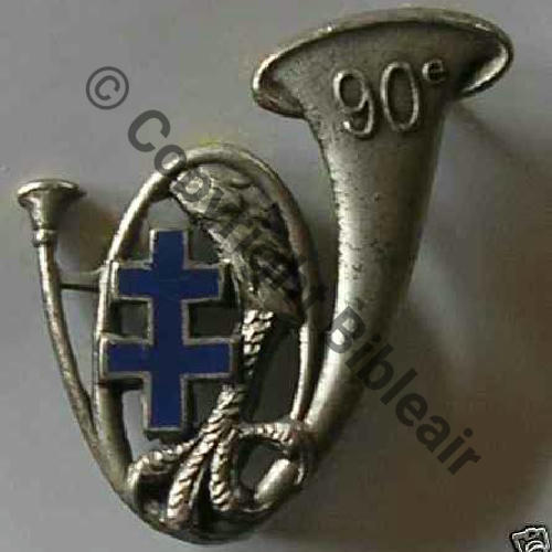 90e Bat CHASSEURS  AB.P R Refrappe 2Anneaux Dos lisse Sc.moeslains 6Eur03.09