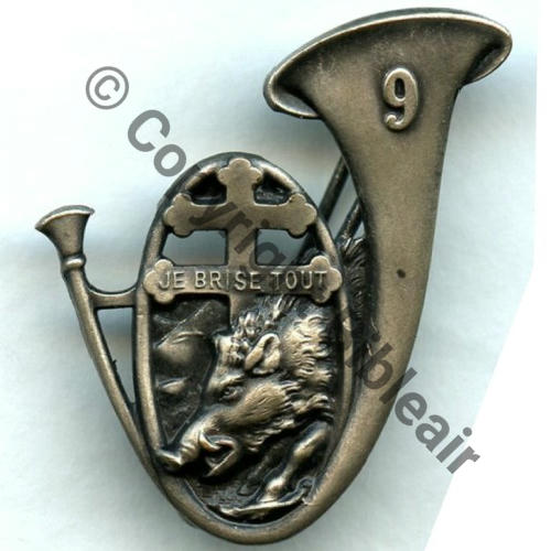 9e BCA  AB.P Dep +Poinc.. Past Rennes Poinconnee Dos lisse irreg Embouti Avant WW2 Sc.STELLA 25Eur02.09