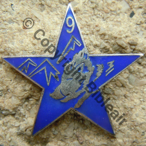 9eBCA Section Eclaireurs Skieurs  SM 2Anneaux Dos lisse irreg avant ww2  Src.lapetitebrocdechacha 660EurInv 