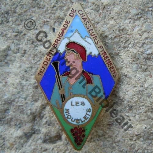 BCP  1eDemi Brigade CHASSEURS PYRENEENS  DrPBer Dep Bol fenetre Dos lisse  Src.lapetitebrocdechacha 235EurInv 
