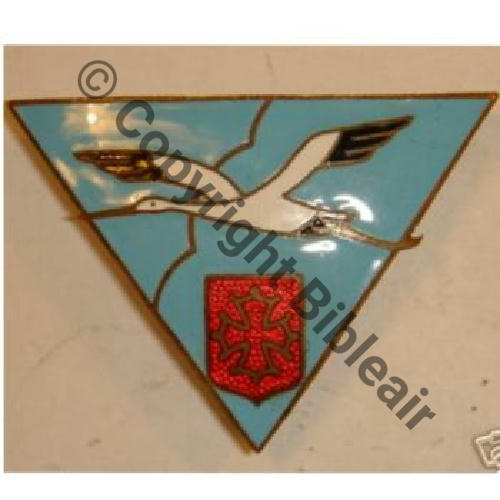DI  66eDI du LANGUEDOC Avant guerre  A.AUGIS ST BARTH LYON 3Lignes Granuleux Bol fenetre papillon Alu