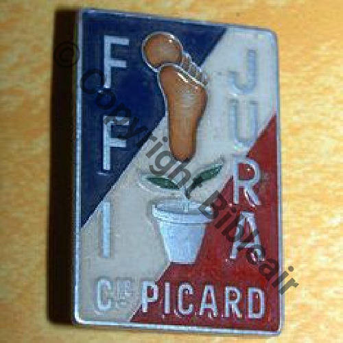 FFI  1eBat JURA Cie PICARD AUGIS LYON Alu Peint Nom code maquisard grave No Src.chipie33 500EurInv 