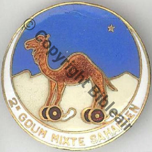 GOUM 2eGOUM MIXTE SAHARIEN  SM Bol Dos lisse Ecrit fin Sc.SEGALEN 300EurInv
