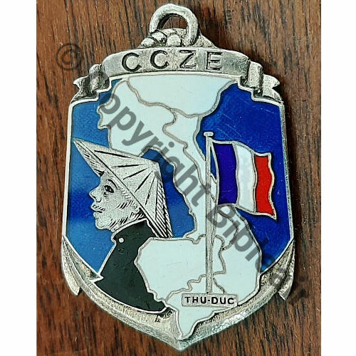 CIE COMMANDEMENT ZONE EST  DrP Eping baionnette Dos argente Guilloche vrac grave ARGENT Src.leberetvert 120EurInv 