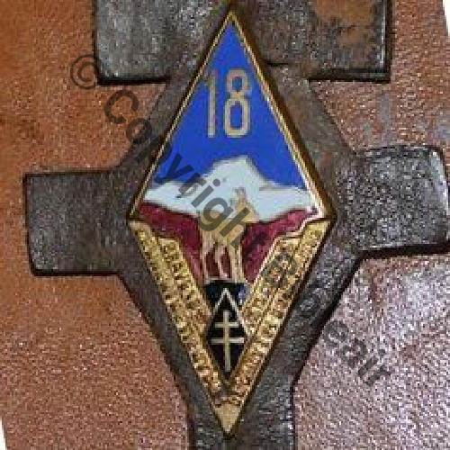 RI  018eRI 1945+  CROIX LORRAINE  Dr Dep BER... illisible 2Anneaux Dos lisse Embouti Src.dannydunkan 59EurInv  