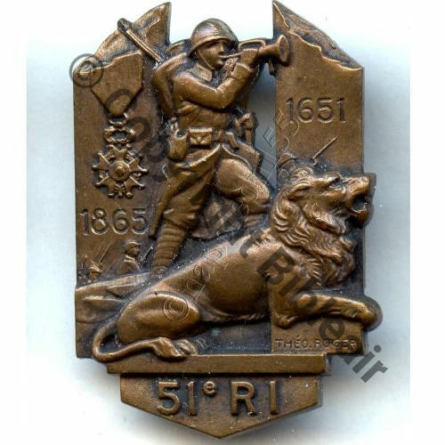 RI  51eRI  AB.P Dep.. Bol poinconne Dos lisse Embouti THEO ROGER au Recto Src.STELLA MAP21Eur