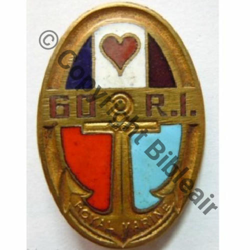 RI  60eRI ROYAL MARINE  DrPNBER Dep 2Anneaux Dos lisse irreg  Src.leberetvert PV60Eur 