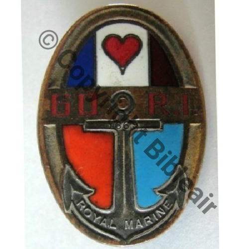 RI  60eRI ROYAL MARINE Ancre ARGENTEE  DrBer Src.lacolo PV 49Eur 
