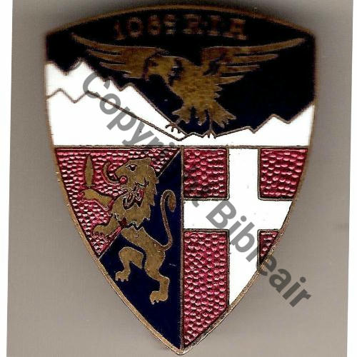 RIA  108e Rgt  INFANTERIE ALPINE LIGNE MAGINOT L.PIN NICE  Bol allonge Dos lisse Src.mian04nou 220Eur10.07