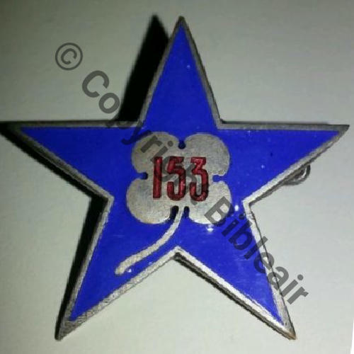 RIA  153e Rgt  INFANTERIE ALPINE SECTION ECLAIRAGE  DrP Dep Bol Dos lisse No286 Src.dannydunkan 175EurInv 