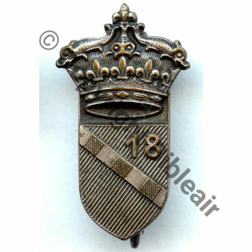 RIA  159eRIA 18e CIE Autonome de FORTERESSE  AB.P Dep +Poincon Bol pastille et poinconne Dos lisse  Src.STELLA 258EurInv 