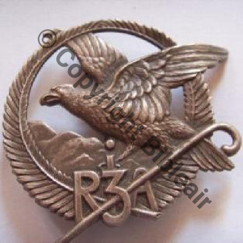 RIA  3e Rgt  INFANTERIE ALPINE LIGNE MAGINOT SM  Eping bascule Embouti Dos lisse Sc.quivivefrance 50EurInv